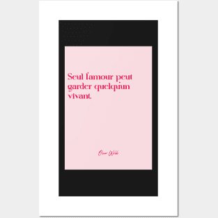 Quotes about love - Oscar WILDE Posters and Art